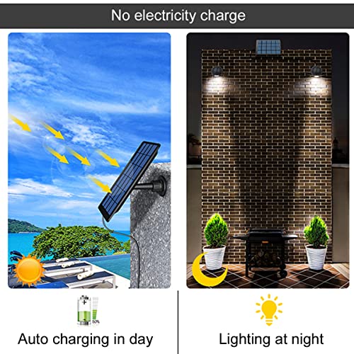 FLRONGSUN Spotlight LED Solar Outdoor Lights with Motion Sensor Super Bright 360 Lumen Waterproof IP65 Landscape Lighting Flood Security Light for Garden Driveway Patio Yard Path Porch Deck