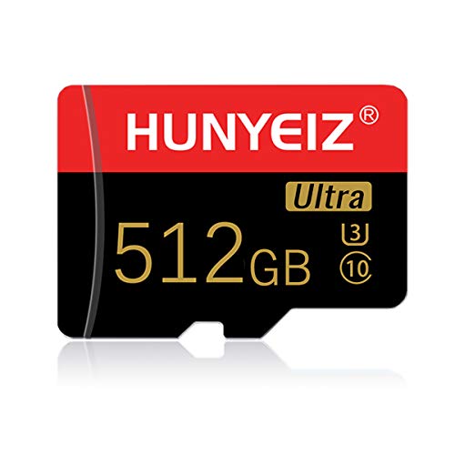 512GB Micro SD Card with Adapter High Speed Class 10 Memory Card for Game Console,Android Smartphone,Digital Camera,Tablet and Drone