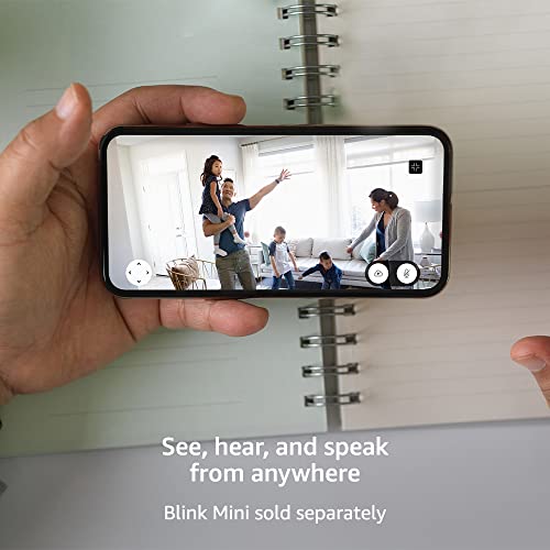 Blink Mini Pan-Tilt Mount | Rotating mount accessory for Mini indoor plug-in smart security camera (Black)