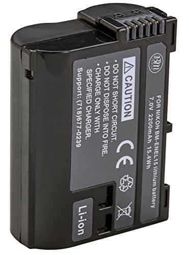 BM Premium 2 Pack of EN-EL15B Batteries for Nikon Z6, Z7, D780, D850, D7500, 1 V1, D500, D600, D610, D750, D800, D800E, D810, D810A, D7000, D7100, D7200 Digital Cameras