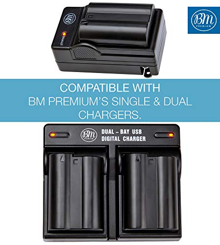 BM Premium 2 Pack of EN-EL15B Batteries for Nikon Z6, Z7, D780, D850, D7500, 1 V1, D500, D600, D610, D750, D800, D800E, D810, D810A, D7000, D7100, D7200 Digital Cameras