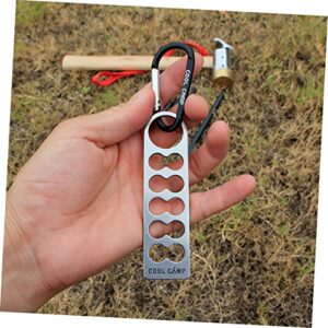 Outanaya Canopies Accessory Bike Attachment Pegs Camping Container Stake Garden Daily Peg Outdoor Spikes Stakes Holder Practical Spike with Hiking Tool Convenient for Steel Nail Camping Storage Tools