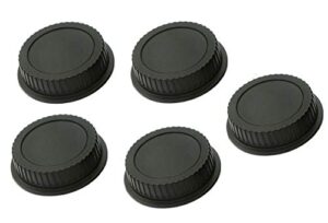 (5 packs) rear lens cover cap for eos ef lens, ef-s lense dust protective rear cover, ef lens cap, compatible with canon ef efs mount dslr lenses