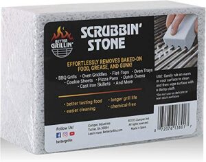 better grillin scrubbin stone grill cleaner-scouring brick/barbecue grill brush/barbecue cleaner for bbq, griddle, racks