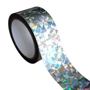 eacilles holographic reflective bird scare ribbon, 2in by 330ft