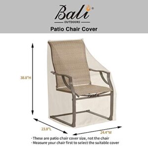 BALI OUTDOORS Spring Chair Cover Waterproof Outdoor Patio Furniture Cover, Brown