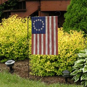 Betsy Ross Flag Patriotic Garden Flag Rustic 4th of July 12.5" x 18"