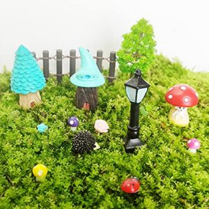 BEZALEL Miniature Fairy Garden Supplies Kit – Mini Fairy Garden Miniatures Decor for Garden Micro Landscape Yard Bonsai, Terrariums, Plant Pots – Miniature Fairy Garden Accessories for Adults…