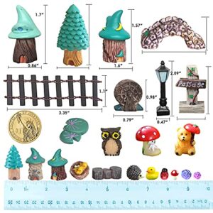 BEZALEL Miniature Fairy Garden Supplies Kit – Mini Fairy Garden Miniatures Decor for Garden Micro Landscape Yard Bonsai, Terrariums, Plant Pots – Miniature Fairy Garden Accessories for Adults…