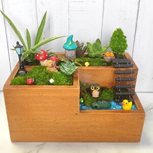 BEZALEL Miniature Fairy Garden Supplies Kit – Mini Fairy Garden Miniatures Decor for Garden Micro Landscape Yard Bonsai, Terrariums, Plant Pots – Miniature Fairy Garden Accessories for Adults…