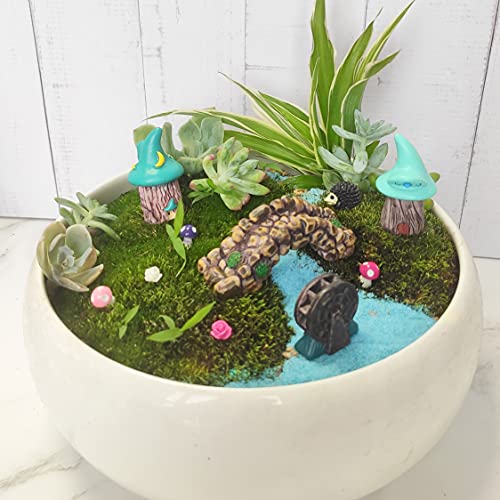 BEZALEL Miniature Fairy Garden Supplies Kit – Mini Fairy Garden Miniatures Decor for Garden Micro Landscape Yard Bonsai, Terrariums, Plant Pots – Miniature Fairy Garden Accessories for Adults…