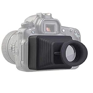 lensgo camera viewfinder, professional 3.2” lcd magnifier viewfinder 3.2x camera screen sunshade hood for canon sony nikon olympus panasonic and more dslr/slr camera