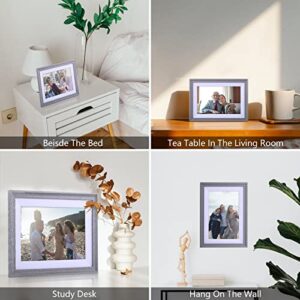 Loamars Smart Digital Picture Frame WiFi: 10.1 Inch HD 1280x800 IPS Touch Screen Display 16GB Storage SD Slot Auto-Rotate Share Photos and Videos with Family and Friends from APP/Network Cloud