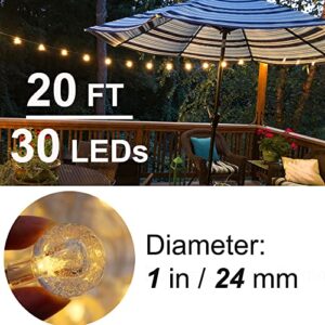 Mocalido 20ft Color Changing Globe String Lights Battery Operated Outdoor, 30 LEDs Christmas String Lights Waterproof with Remote, RGB Lights for Indoor Kids Room Bedroom Garden Patio Decor