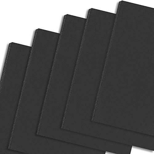 MBC MAT BOARD CENTER, 3/16" Thick Foam Core Board 11x14, Black Foam Backing Boards (Pack of 10)