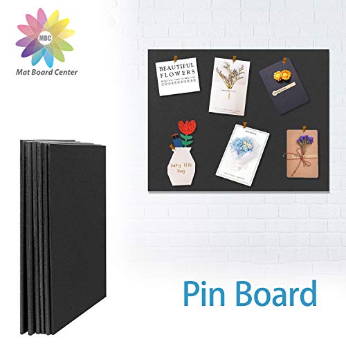 MBC MAT BOARD CENTER, 3/16" Thick Foam Core Board 11x14, Black Foam Backing Boards (Pack of 10)