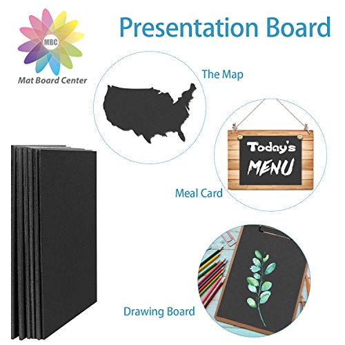 MBC MAT BOARD CENTER, 3/16" Thick Foam Core Board 11x14, Black Foam Backing Boards (Pack of 10)