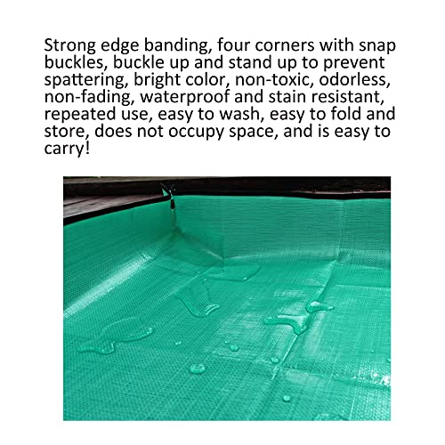 2PCS(39.3'',26.8'') Plant Waterproof Repotting Square Mats,Foldable Garden Transplanting Work Cloth Mat,Portable Gardening Mat,Indoor Succulent Potting Mat(39.3"x39.3",26.8"x26.8")