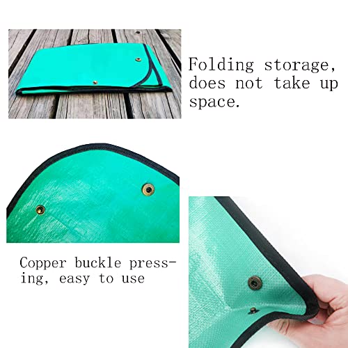 2PCS(39.3'',26.8'') Plant Waterproof Repotting Square Mats,Foldable Garden Transplanting Work Cloth Mat,Portable Gardening Mat,Indoor Succulent Potting Mat(39.3"x39.3",26.8"x26.8")