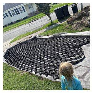 zhouhong geo grid ground grid, geo cell grid 2 inch thick, gravel grid hdpe material, ground stabilization grid 1885 lbs per sq, tensile strength gravel ground grid for slope driveways, garden