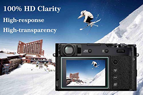 ULBTER Screen Protector for Fujifilm X-T4 X100V Fuji XT4 X-100V Camera [3Pack] with Hot Shoe Cover, 0.3mm 9H Hardness Tempered Glass Cover Anti-Scrach Anti-Fingerprint Anti-Bubble