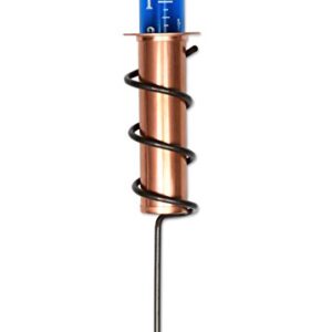 World's Coolest Rain Gauge, Stake, Genuine Copper, Measure, Monitor, Conserve, Precipitation, Easy to Read, Deck, Patio, Garden, Lawn, Unbreakable