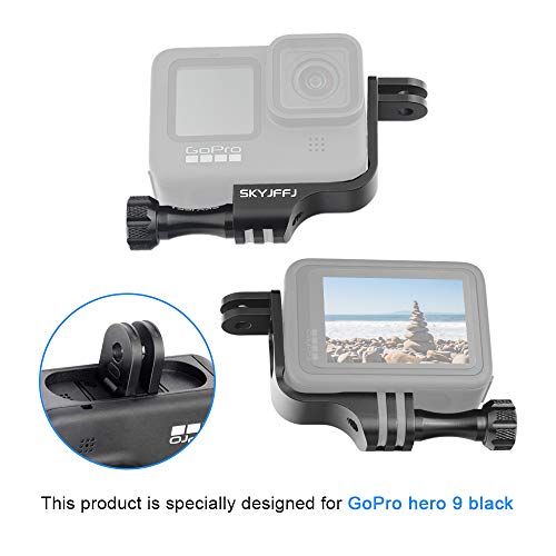 SKYJFFJ 90 Degree Aluminum Vertical Bracket Adapter Elbow Adapter for GoPro Hero9/10 Black