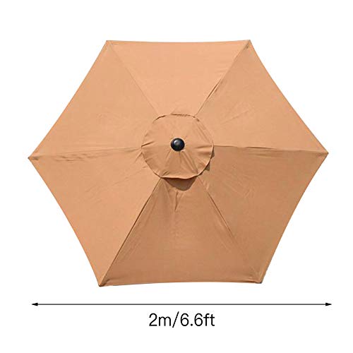 QLINDGK 6.3ft Patio Umbrella Replacement Canopy Cover, Market Umbrella Outdoor Umbrella Canopy for Backyard, Poolside, Lawn and Garden