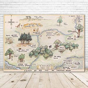 100 acre woods bear backdrop baby shower 7×5 bear background happy birthday bear home map backdrops for kids one year old