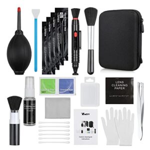 Termey 14-in-1 Camera Lens Cleaning Kit - Mirrorless Camera Sensor Cleaning Kit for DSLR Camera Canon Sony Nikon Including Lens Blower/Detergent/Swabs/Cleaning Cloth/Cleaning Pen/Cleaning Brush/