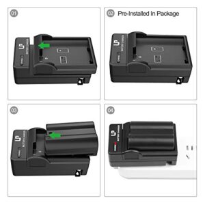 EN-EL15 EN EL15a Battery Charger, LP Charger Compatible with Nikon D7500, D7200, D7100, D7000, D850, D750, D500, D810a, D810, D800e, D800, D610, D600 & More