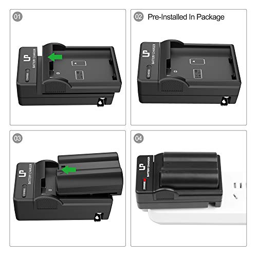 EN-EL15 EN EL15a Battery Charger, LP Charger Compatible with Nikon D7500, D7200, D7100, D7000, D850, D750, D500, D810a, D810, D800e, D800, D610, D600 & More