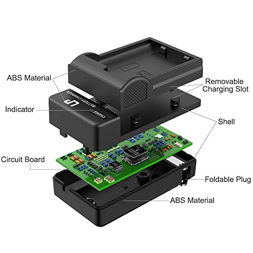 EN-EL15 EN EL15a Battery Charger, LP Charger Compatible with Nikon D7500, D7200, D7100, D7000, D850, D750, D500, D810a, D810, D800e, D800, D610, D600 & More