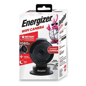 xtreme digital lifestyle accessories energizer smart wi-fi black indoor camera, 1080p full hd, cloud/micro-sd card support