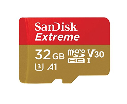 32GB SanDisk Extreme (Five Pack) 4K Micro Memory Card (SDSQXAF-032G-GN6MN) UHD Video Speed 30 UHS-1 V30 32G MicroSD HC Bundle with (1) Everything But Stromboli Card Reader