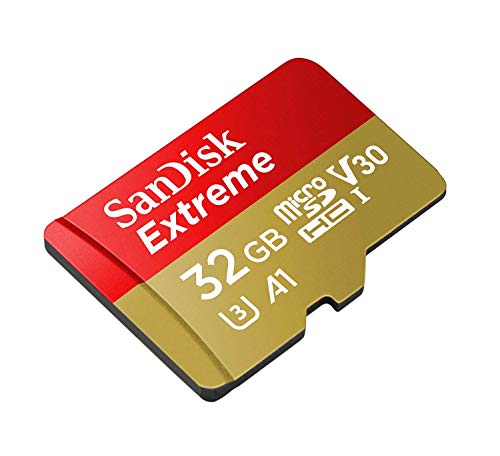 32GB SanDisk Extreme (Five Pack) 4K Micro Memory Card (SDSQXAF-032G-GN6MN) UHD Video Speed 30 UHS-1 V30 32G MicroSD HC Bundle with (1) Everything But Stromboli Card Reader