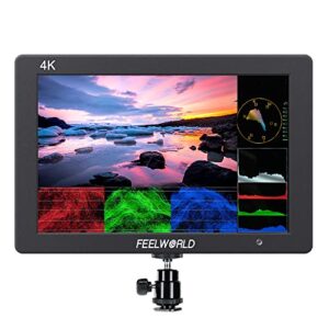 feelworld t7 7 inch ips 4k hdmi camera field monitor video assist full hd 1920×1200 solid aluminum housing dslr monitor with peaking focus false colors
