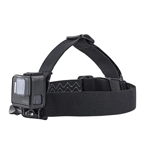 Haoyou Head Strap Mount with Storage Bag, Compatible with Gopro Hero 11/10/9/8/7/6/5/4/3+/3/Session/Hero 2018/Akaso/DJI Osmo and More Action Cameras