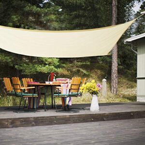 Hyindoor Sun Shade Sail UV Block Canopy for Outdoor Patio Garden Rectangle Sunscreen Awning 6' x 10'