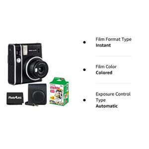 Fujifilm Instax Mini 40 Instant Camera Black + Fujifilm Instax Mini Twin Pack Instant Film (20 Sheets) + Case