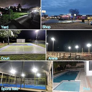 HYPERLITE LED Flood Light 100W Flood Lights Outdoor with Knuckle Mount 11000LM 5000K Daylight IP65 Waterproof Outdoor Flood Lights for Yard,Garden,Playground UL Certified