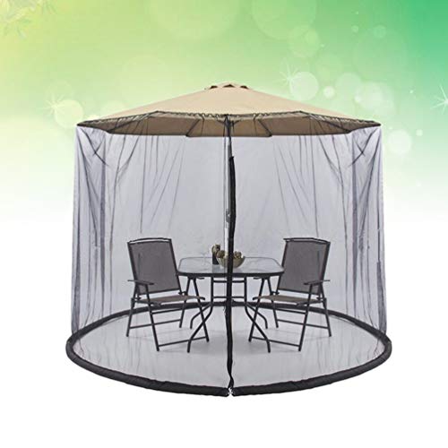 Yardwe Umbrella with Mosquito Netting Screen Table Screen for Outdoor Bar Garden