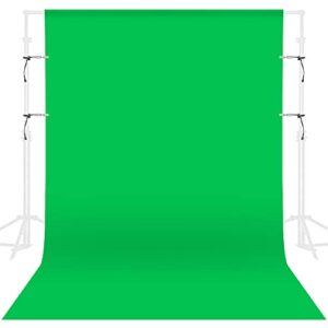 GFCC Green Screen Backdrop Background - 7x10FT Photography Backdrop Photo Background Screen for Video Recording Greenscreen Picture Photoshoot