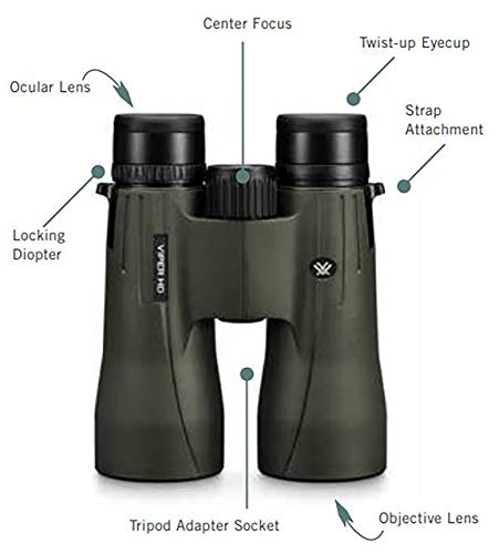 Vortex Optics Viper HD Roof Prism Binoculars 12x50