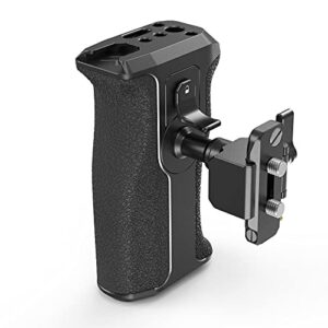 SmallRig Push-Button Rotating NATO Handle, Quick Release Handgrip for DLSR Camera Cage Kit, w/ Built-in NATO Rail, Left Side - 3260