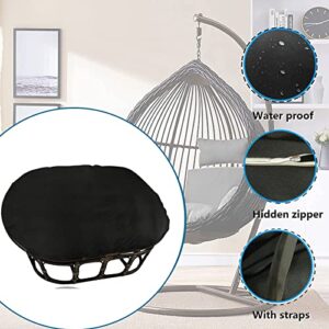 TDHLW Double Papasan Chair Cushion Covers Only, Comfort Double Papasan Cushion Cover, Outdoor Indoor Cushion Waterproof Slipcover for Wicker Egg Chair, Waterproof c,67 * 47 * 6in