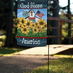 Toland Home Garden 112133 Glory Church Patriotic Flag 12x18 Inch Double Sided Patriotic Garden Flag for Outdoor House Flower Flag Yard Decoration