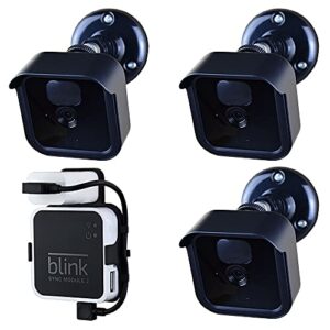all-new blink outdoor camera mount bracket with outlet wall mount for blink sync module 2 for blink outdoor camera system (blink camera not include) 3pack