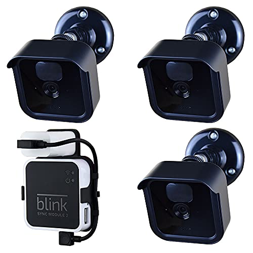 All-New Blink Outdoor Camera Mount Bracket with Outlet Wall Mount for Blink Sync Module 2 for Blink Outdoor Camera System (Blink Camera Not Include) 3PACK