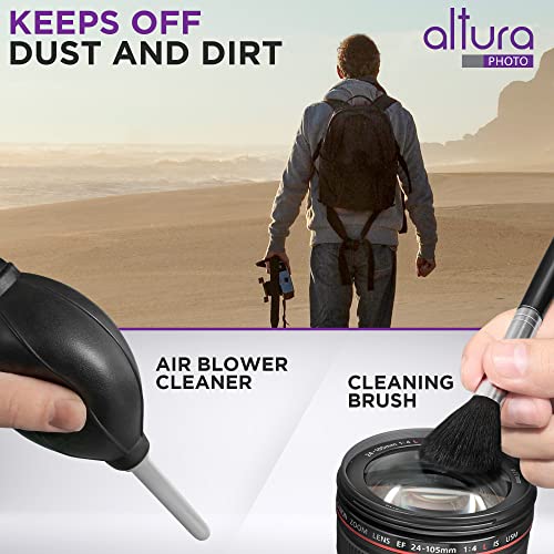 Altura Photo Professional Cleaning Kit for DSLR Cameras and Sensitive Electronics Bundle with 2oz Altura Photo Spray Lens and LCD Cleaner